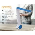 thumbnail image 3 of Bostitch Rechargable Battery Led Desk Lamp, 3 Color Temperatures, Flip Open, Blue (KT-VLED1810-BLUE), 3 of 11