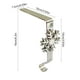 thumbnail image 3 of Gancho para el soporte de la media navideña | Colgador de coronas de hierro plateado sobre puerta | Gancho decorativo para adornos navideños | Aguanta hasta 10 libras | 1 Pc | 6,3x3,39x1,96 pulgadas, 3 of 6