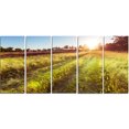 thumbnail image 2 of Route de Ferme dans Prairie Rurale - Impression sur Toile Paysage, 2 of 3