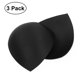 thumbnail image 1 of 3 Pair Womens Removable Smart Cups Bra Inserts Pads For Swimwear Sports (Black), 1 of 4