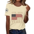 thumbnail image 4 of MEICHEN 4th Of July Shirts For Women Summer USA Star Stripes Graphic Tees Patriotic Blouse 250 Anniversary USA Shirt, 4 of 6