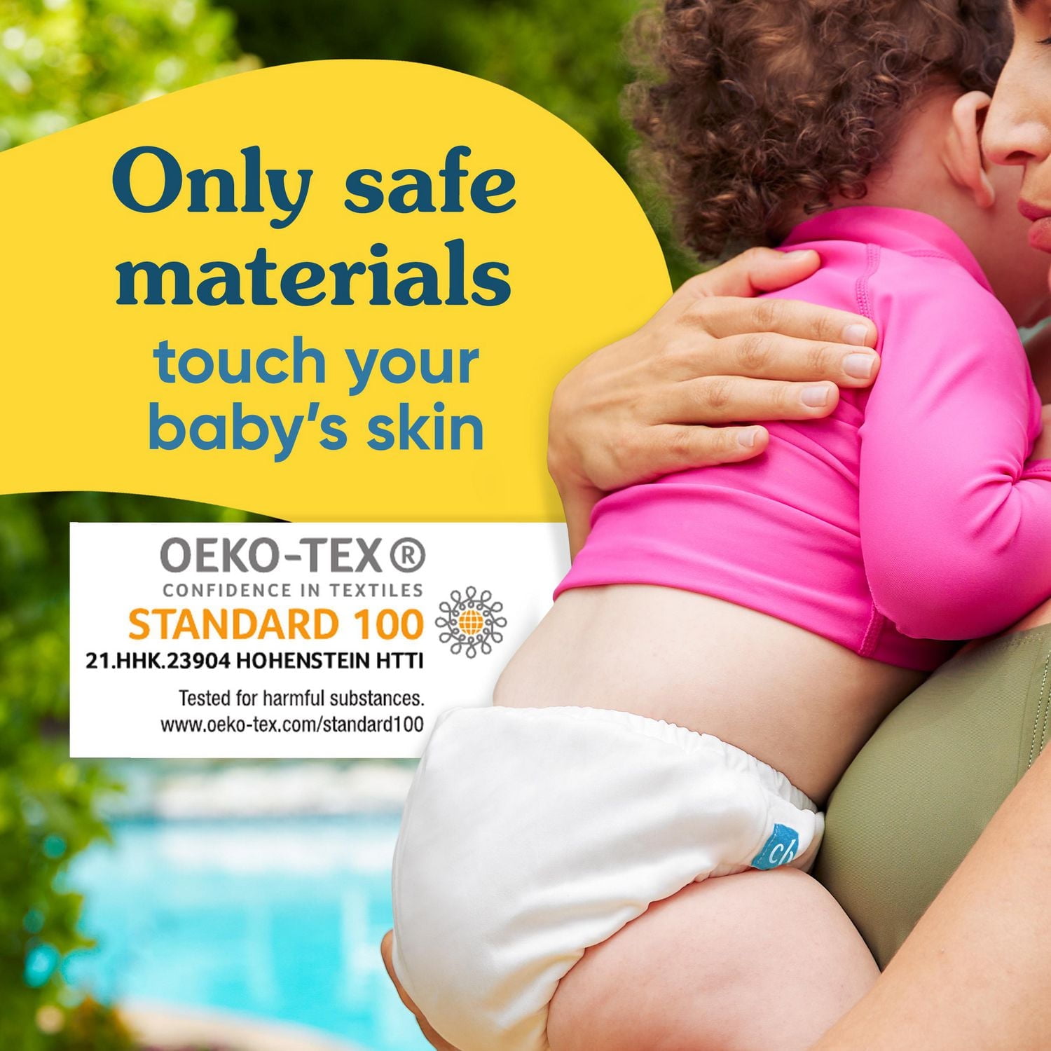 Reusable Swim Diaper Drawstring The Whale on White Medium