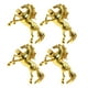 thumbnail image 5 of 4 servilleteros de metal con diseño de caballo en 3D, con hebilla, para mesa de comedor, bodas, cenas y decoración de mesa de hotel, 5 of 8
