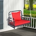 thumbnail image 3 of Costway Patio Hanging Rattan Basket Chair Swing Hammock Chair with Seat Cushion, 3 of 10