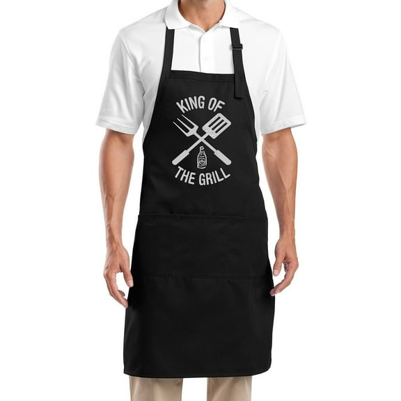 Buy Cool Shirts King of the Grill Apron with Adjustable Neck Strap Cooking