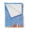 thumbnail image 2 of Charleston Soft Flannel Fleece Throw Blanket, South Carolina Landscape Bridge over Ashley River Spring Season Morning Scene, Cozy Plush for Indoor and Outdoor Use, 50" x 70", Multicolor, by Ambesonne, 2 of 5