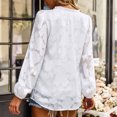 thumbnail image 3 of Blusa de manga larga para mujer, temperamento elegante, combina con todo para primavera y otoño, 3 of 8