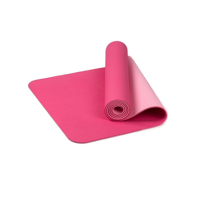 Esterilla de yoga antideslizante para ejercicio de TPE de 6 mm de grosor para Labymos Estera de yoga