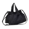 thumbnail image 2 of Bolso de hombro de gran capacidad, bandolera para desplazamientos, fiestas de cumpleaños, viajes, calle. negro, 2 of 10