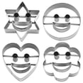 thumbnail image 1 of MasteelfCA 4pcs Cute Cookie Cutters Set Stainless Steel Cutters Molds Cutters for Making Cookie, 1 of 8
