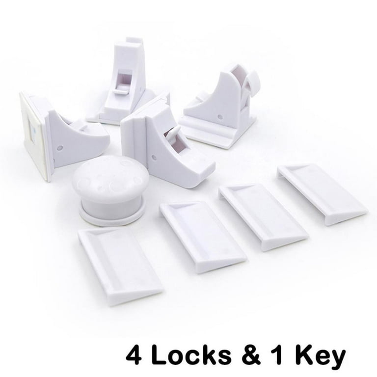 Invisible Magnetic Baby Child Pet Proof Cupboard Door Drawer Safety Lock  Catch With Keys 