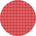 thumbnail image 1 of Ahgly Tapis Rond Lavable en Machine Intérieur Transitionnel Rouge, 7 Pieds Rond, 1 of 7