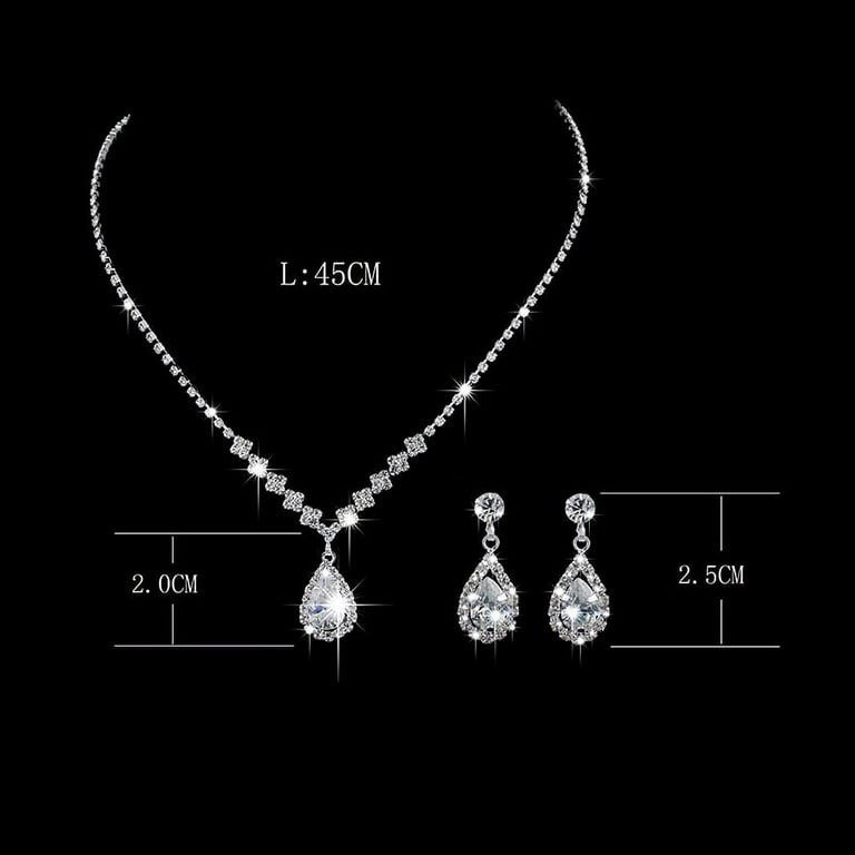 Bride necklace and earrings clearance
