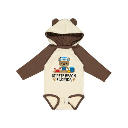 

Inktastic St Pete Beach Florida Gift Baby Boy Long Sleeve Bodysuit