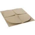 thumbnail image 6 of Ekena Millwork 19 5/8"W x 19 5/8"H Franklin EnduraWall Decorative 3D Wall Panel, UltraCover Satin Smokey Beige (Covers 2.67 Sq. Ft.), 6 of 6
