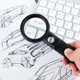 thumbnail image 3 of Lighted Reading Magnifier, 30X Magnifying Glass with 12 LED Lights, Handheld Magnifying Glass, Jewelry, Seniors, Visually Im, 3 of 5