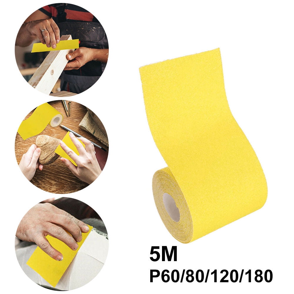 1ROLL Sandpaper Sanding Strips Rolls Abrasive 40,60,80,120,180 Grit