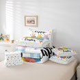 thumbnail image 6 of Erosebridal Kawaii Easter Egg Kids 7-Piece Bedding Comforter Set,Colorful Flowers Cute Floral King Bedding Sets For Girls Reversible, 6 of 7