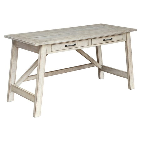 Signature Design by Ashley Carynhurst Whitewash Home Office Large Leg Desk