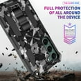 thumbnail image 7 of SaniMore for Samsung Galaxy S23 Plus Case, Rugged PC & Soft TPU CD Magnetic Cover Built-in Car Mount & Multi-View Kickstand Camouflage Military Grade Shockproof Heavy Duty Protective Shell, Black, 7 of 7