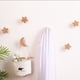 thumbnail image 5 of Gancho de pared de madera maciza sin perforaciones Gancho de pared para pasillo Perchero Capucha Estrella Luna Creativo, 5 of 5