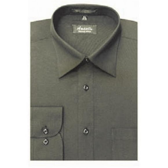 Amanti CL1011-20x34-35 Chemise à Manches Courtes Sans Manches pour Hommes - Anthracite-20 x 34-35