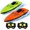 Green and Orange, variant on 2 Pack Remote Control Boats for Kids, 2.4GHz Speed Boat Racing Set with Dual Motors and 2 Controllers for Pools, Ponds and Calm Lakes, Ages 6+