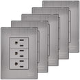 thumbnail image 1 of Contactos Placa Armada Inoxium3CSilver 5Pzas Contactox3 125-250VCA 15A 50/60Hz Plateado Acero Inoxidable/PC., 1 of 4