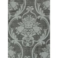 thumbnail image 6 of Bella Luxury Jacquard Curtain Panel with Attached Waterfall Valance & Scarf 54 by 84-Inch Grey, 6 of 6