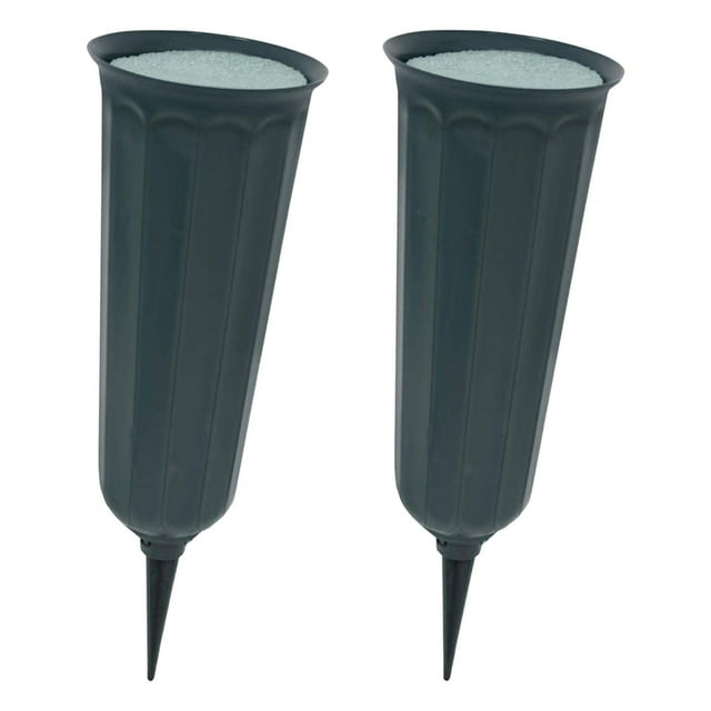 jifeng Cone Cemetery Vases Flower Holder Accessories Detachable Decorations with Ground