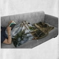 thumbnail image 6 of Travel Soft Flannel Fleece Throw Blanket, Main Square of Copan Ruinas City Honduras Central America Mayan Town with Palms, Cozy Plush for Indoor and Outdoor Use, 60" x 80", Multicolor, by Ambesonne, 6 of 6