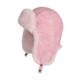 thumbnail image 2 of absanyy Women's Warm Winter Trapper Hat - Faux Fur Lining, Adjustable Ear Flaps, Water-Resistant Polyester, Free Size, Pink, 2 of 4