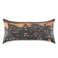 thumbnail image 3 of Night Halloween House Satin Pillowcase 20''x26'' Double-Sided Print Soft Wrinkle Resistant, 3 of 9