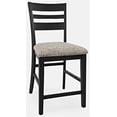 thumbnail image 2 of Jofran Altamonte Contemporary Ladderback Upholstered Counter Stool (Set of 2), 2 of 6