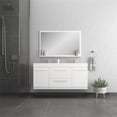 thumbnail image 2 of Alya Bath Ripley Modern Wall Mounted Wood Bathroom Vanity in White, 2 of 4