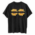 thumbnail image 4 of USSUMA T-Shirts for Women Trendy Women Summer Casual Fashion Shirts Sexy Round-neck Shirt T Mama Short Sleeve Plus Tunics Letters Print Tees Tops Blouse Ladies Tops Trendy, 4 of 8