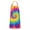 Rainbow Tie Dye, variant on Rainbow Tie Dye Mandala Pattern Apron-Garden Aprons for Women with Pockets-Cotton Linen Waterproof Kitchen Cooking Gardening Aprons Adjustable for Kitchen,Cooking,BBQ and Salon 33x27 Inch