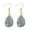 Light Blue, variant on 10pairs Natural Agate Stone Quartz Water Drop Dangle Earrings for Women Healing-Light Blue