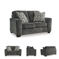 thumbnail image 3 of Signature Design by Ashley Lonoke Gunmetal Loveseat, 3 of 14