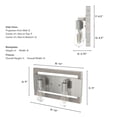 thumbnail image 5 of Hunter - Woodburn 2-light Brushed Nickel, Medium Size Vanity Light, Dimmable, for Bedrooms, Kitchens, Dining, Living Rooms - 19861, 5 of 6