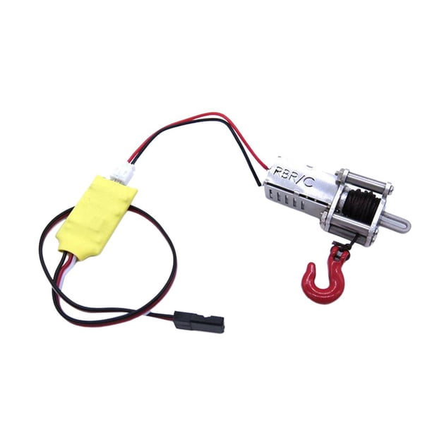 Sistema de control automático de cabrestante de aluminio y metal para coche RC WPL MN 1/12 1/14 Cabrestante con cable