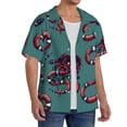 thumbnail image 2 of Kdxio Men's Hawaiian Shirt for Men Short Sleeve Shirt Snake And Rose Summer Casual Holiday Beach Button Down T-Shirts, 2 of 7