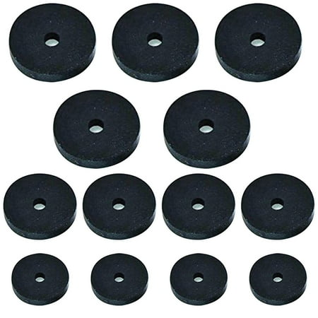

13 Assorted Rubber Washers Tap Bath Sink Basin Shower Seal Drip 3/8\ 1/2\ 3/4\