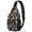 Princess and Castle Black Pattern, variant on Princess and Castle Black Pattern Sling Backpack, Unisex Cycling Crossbody Bag with Side Mesh Pockets, Adjustable Ambidextrous Strap Gift Ideas for Travel Shopping Commuting