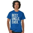 thumbnail image 3 of Best Uncle Ever Niece Nephew Men's Big & Tall Crewneck Graphic Tee Brisco Brands 5X, 3 of 5