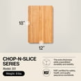 thumbnail image 2 of John Boos Chop N Slice Large Maple Wood Edge Grain Cutting Board, 18"x12"x1.25", 2 of 11