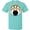 Scuba Blue, variant on Inktastic Bowling Pins Ball Bowler Retro Sunset T-Shirt