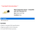 thumbnail image 2 of Water Temperature Sensor - Compatible with 1987 Chevy V10, 2 of 2