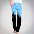 thumbnail image 1 of Mefallenssiah Mode Femmes Décontractée Jour de l'Indépendance Impression Décontractée Décontractée Décontractée Pantalon Pleine Longueur, 1 of 5