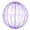 Purple, variant on Vickerman 324Lt x 30" Fold Flat Purple Led Twinkle Jumbo Hanging Sphere.
